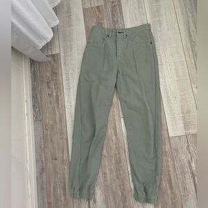 rag & bone Olive Green Button-Front Pants